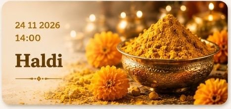 Haldi - 24 November 2026, 14:00