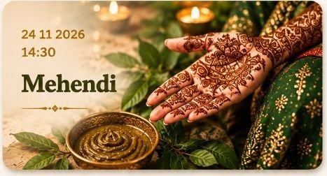 Mehendi - 24 November 2026, 14:30