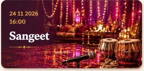 Sangeet - 24 November 2026, 16:00